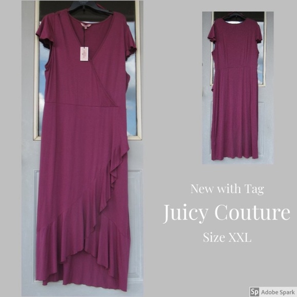 Relist 1/30 Juicy Couture boho faux wrap dress XXL - Picture 3 of 16